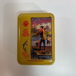 Channel Craft VTG Game Series Fish Pond Dice & Peg Travel Style Tin Container 06